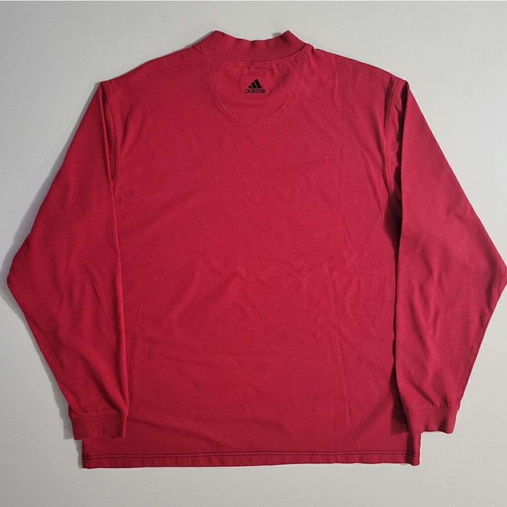 Adidas Men's Red Climalite Stretch Long Sleeve Top - Picture 13 of 13